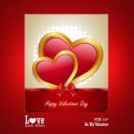 Red Love Heart, Valentines Day Concept Stock Photo