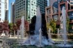 Water Feature In Vancouver Stock Photo