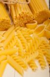 Bunch Of Italian Pasta Type Stock Photo