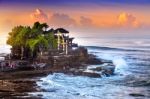 Tanah Lot Temple In Bali Island Indonesia Stock Photo