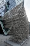 Ai Weiwei's New Forever Sculpture  Outside London's Gherkin Buil Stock Photo