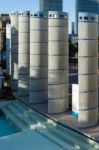 Las Vegas, Nevada/usa - August 1 ; View Of Strange Towers In Las Stock Photo