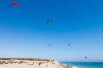 Learning To Kite Surf In Avidmou Cyprus Stock Photo