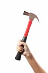 Hand Hold Hammer Stock Photo