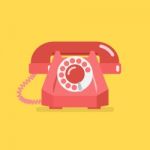 Old Vintage Retro Telephone Stock Photo