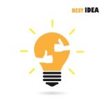 Creative Light Bulb Icon Design Stock Photo