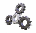 Metal Cogwheels Stock Photo