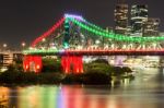 Story Bridge In Brisbane Stock Photo