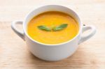 Pumpkin Soup Stock Photo