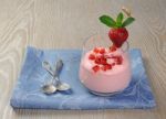 Strawberry Yogurt Stock Photo