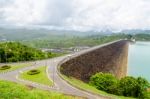 Viewpoint At Ratchaprapha Dam Stock Photo