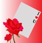 Valentines Day Postcard Stock Photo