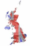 Vintage UK Flag Paper Grunge Stock Photo