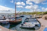 View Of The Harbour At Porto Rafael In Sardinia Stock Photo