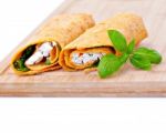 Wrap Sandwich Stock Photo