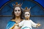 Virgin Mary And Jesus Child Stock Photo