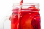 Fresh Fruit Punch Drink Stock Photo