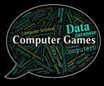 Computer Games Represents Play Time And Communication Stock Photo