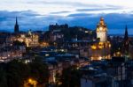 Edinburgh Cityscape Stock Photo