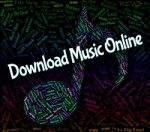 Download Music Online Represents Web Site And Audio Stock Photo