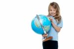 Yes I Found My Country On The Globe Stock Photo