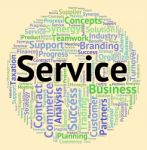 Service Word Means Help Desk And Advice Stock Photo