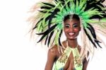 Closeup Of Woman Samba Dancer Stock Photo