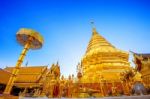 Wat Phra That Doi Suthep In Chiang Mai, Thailand Stock Photo