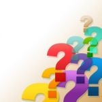 Question Marks Shows Frequently Asked Questions And Answer Stock Photo