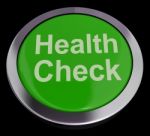 Health Check Button Stock Photo