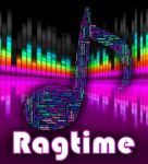 Ragtime Music Means Sound Tracks And Audio Stock Photo