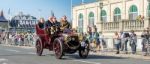 Car Approaching The Finish Line Of The London To Brighton Vetera Stock Photo