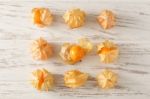 Cape Gooseberry Physalis Fruit Ground Cherry Organic Food Vegetabl Stock Photo