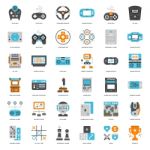 Game Technology Flat Icon Stock Photo