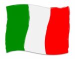 Italian Flag Shows Italy Nationality And Nation Stock Photo