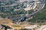 Benalmadena, Andalucia/spain - July 7 : View From Mount Calamorr Stock Photo