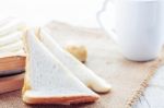 Bread On The Table Stock Photo