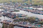 Srinagar, India - April 15 2016: Lifestyle In Dal Lake Stock Photo