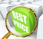 Best Price Packet Represents Bargains And Discounts Stock Photo