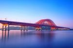 Banghwa Bridge And Han River In Seoul,korea Stock Photo