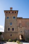 Pienza, Tuscany/italy - May 17 : Palazzo Massaini Near Pienza In Stock Photo