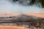 Grand Prismatic Spring Stock Photo