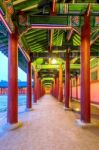 Gyeongbokgung Palace At Night In Seoul,korea Stock Photo