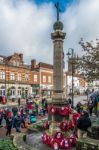 Memorial Service On Remembrance Sunday In East Grinstead Stock Photo