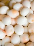 Top View Of Group Boiled Eggs Stock Photo