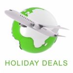 Holiday Deals Means Vacation Discounts 3d Rendering Stock Photo