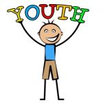 Youth Boy Indicates Kids Kid And Children Stock Photo