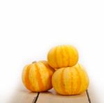 Fresh Yellow Pumpkin Stock Photo