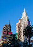 Las Vegas, Nevada/usa - August 1 ; View Of New York New York Hot Stock Photo