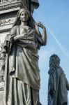 Detail From The Monument To Baron Freiherr Von Stein In Front Of Stock Photo